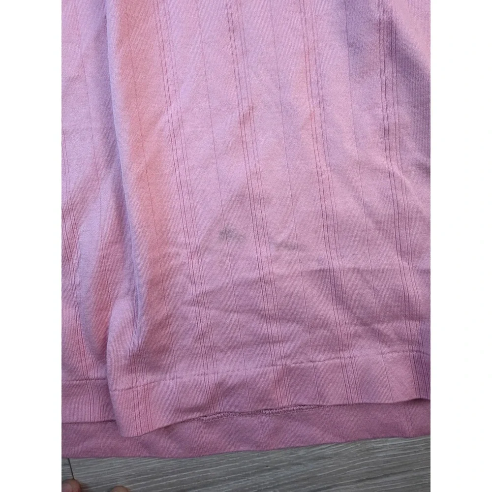 Nike Tiger Woods Collection Dri-FIT Pink Vertical Stripe Golf Polo Mens‎ XL